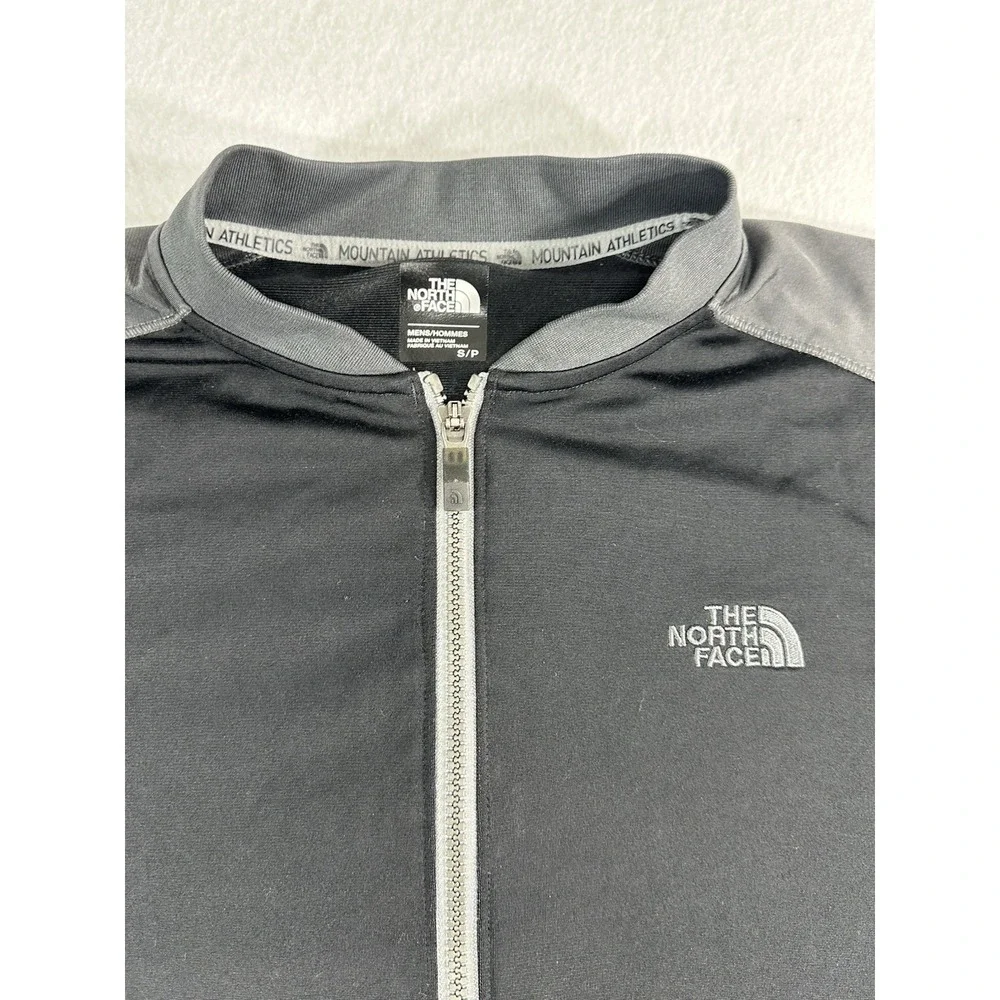The North Face Mountain Athletics Full Zip Track Jacket Mens Small Black Gray S